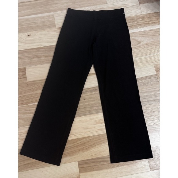 Wintersilks straight leg leggings silk blend in black size M mid-rise - Picture 1 of 8